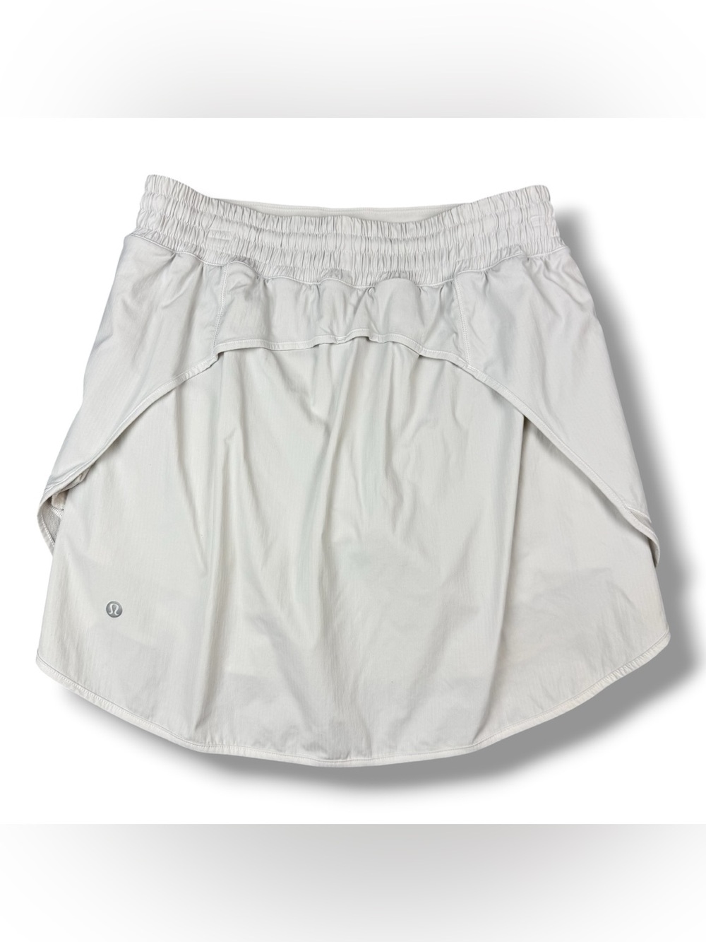 Lululemon Hotty Hot Skirt Size 8 White High Rise Long Athletic Tennis Run